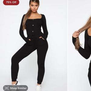 FASHIONNOVA, JOGGER JUMPSUIT